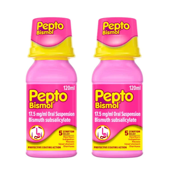 Pepto-Bismol Original Liquid 120ml - Pack of 2