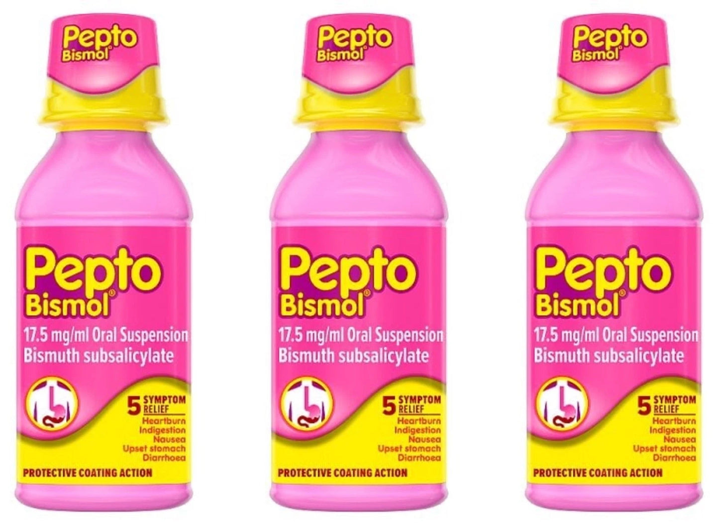 Pepto-Bismol Original Liquid 480ml - Pack of 3