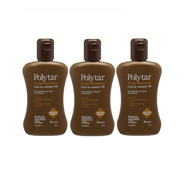 Polytar Scalp Coal Tar Shampoo 150ml Pack of 3 – Direct2Customer
