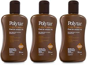 Polytar Scalp Coal Tar Shampoo 150ml - Pack of 3
