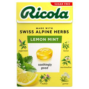 Ricola Lemon Mint Herbal Sweets Box 45g