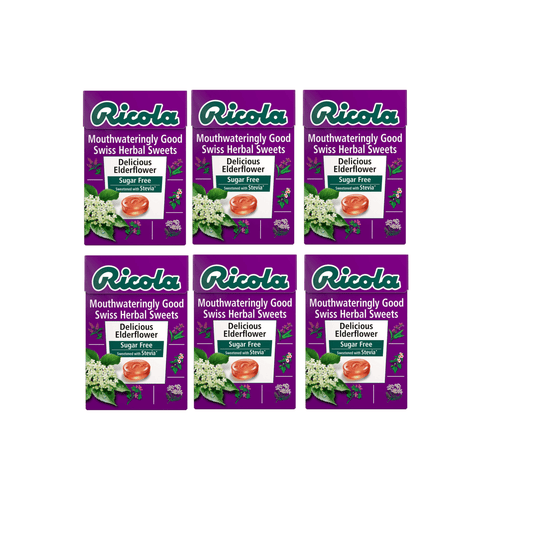 Ricola Elderflower Lozenges 45g - Pack of 6