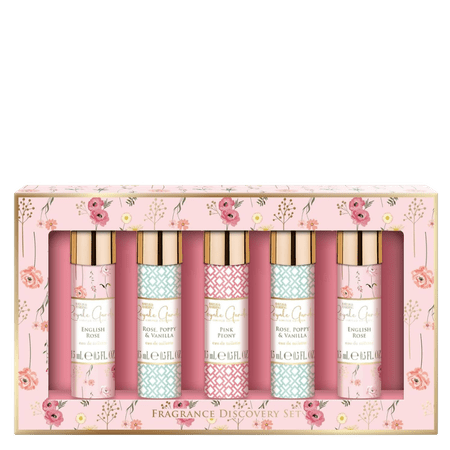 Royale Garden Rose, Poppy & Vanilla Fragrance Discovery Set - 5 x 15ml - Direct2Customer