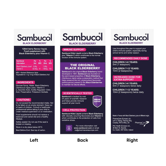 Sambucol for Kids Syrup 120ml - Direct2Customer