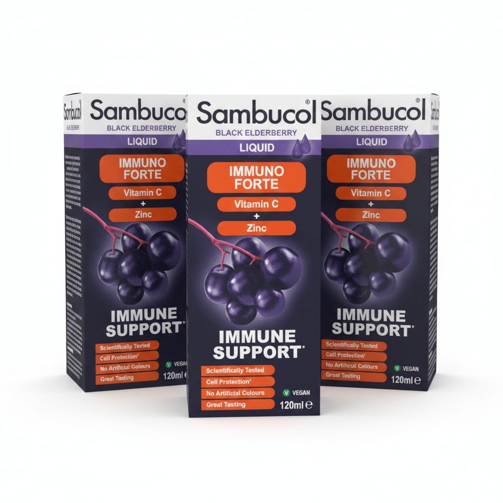 Sambucol Immuno Forte Liquid 120ml - Pack of 3 - Direct2Customer