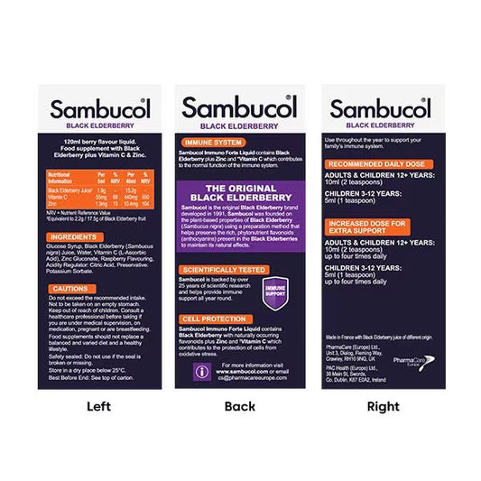 Sambucol Immuno Forte Black Elderberry Liquid 120ml