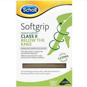 Scholl Softgrip Class 2 Knee Length Closed Toe Natural - Direct2Customer