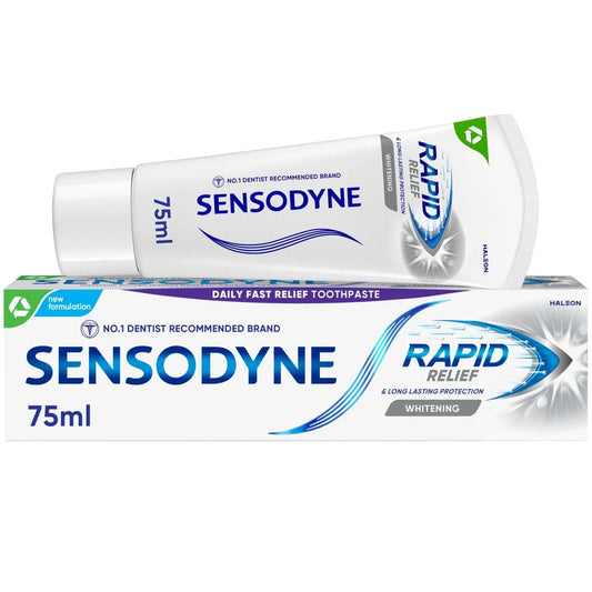 Sensodyne Rapid Relief Whitening Toothpaste 75ml - Direct2Customer