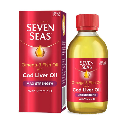 Seven Seas Cod Liver Oil Max Strength Liquid 100ml - Direct2Customer