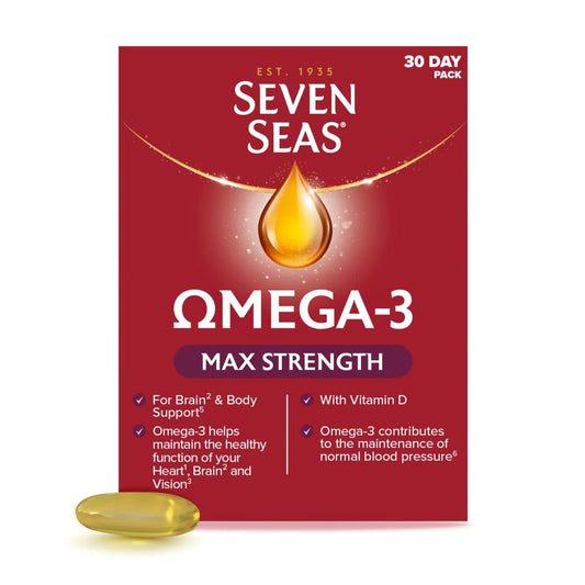 Seven Seas Omega-3 Max Strength 30 Capsules - Direct2Customer