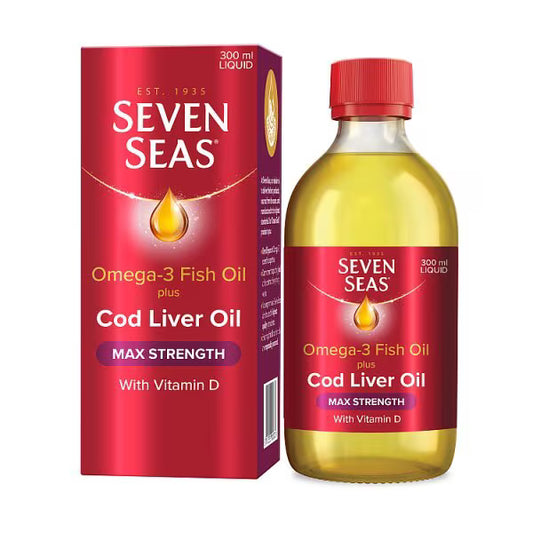 Seven Seas Cod Liver Oil Maximum Strength Liquid 300ml