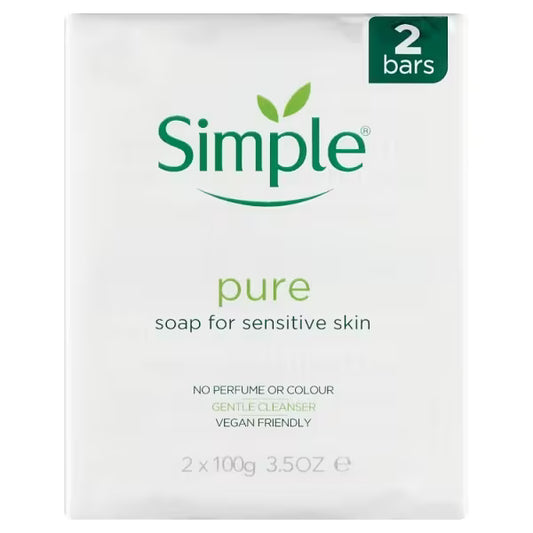 Simple Soap Bar Twin 2 x 100g