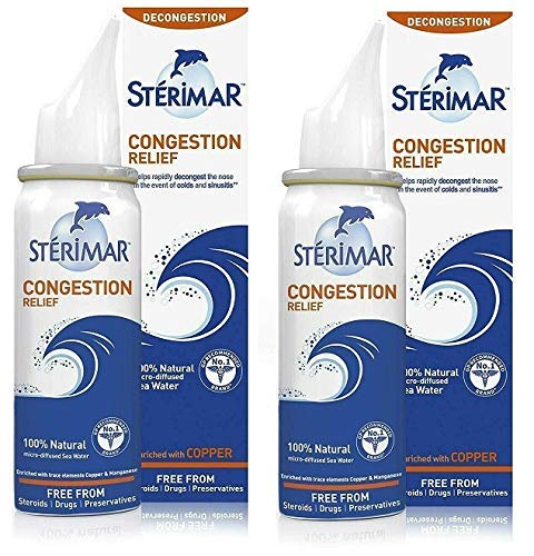 Sterimar Nasal Spray Colds & Sinusitis Congestion Relief 100ml - Pack of 2