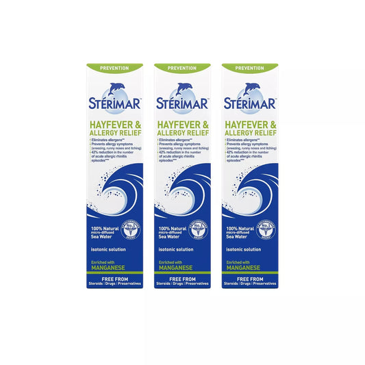 Sterimar Hayfever & Allergy Relief Nasal Spray 50ml - Pack of 3