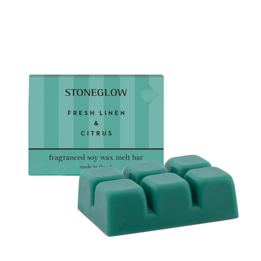 Stone Glow Fresh Linen & Citrus Soy Wax Melt Bar - Direct2Customer