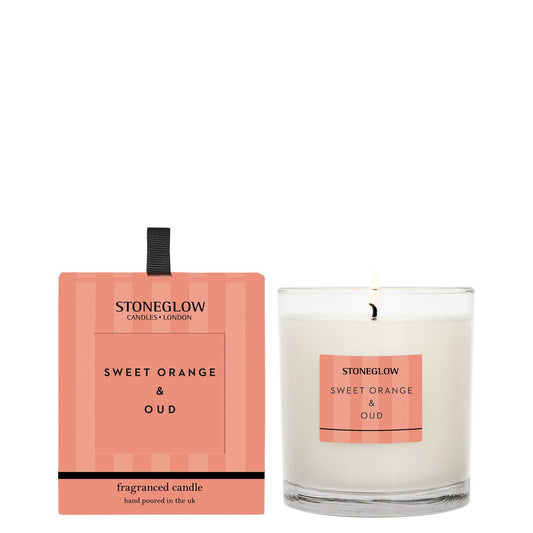 Stone Glow Sweet Orange & Oud Scented Candle - Direct2Customer