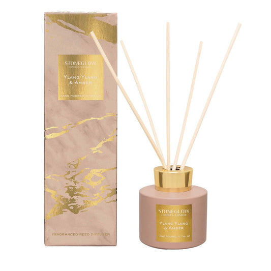 Stone Glow Ylang Ylang & Amber Scented Reed Diffuser 120ml - Direct2Customer