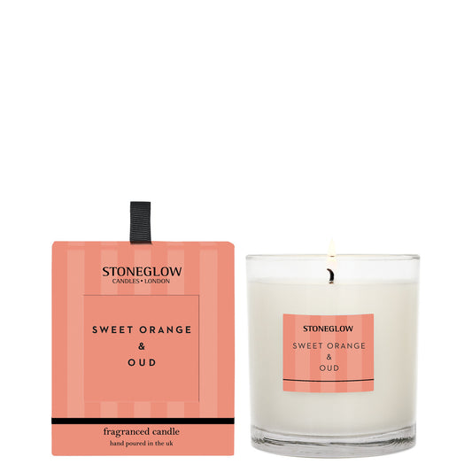 Stone Glow Sweet Orange & Oud Scented Candle
