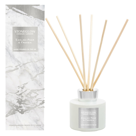 Stone Glow English Pear & Freesia Scented Reed Diffuser 120ml