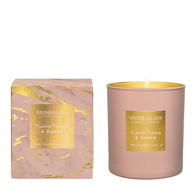 Stone Glow Ylang Ylang & Amber Scented Candle