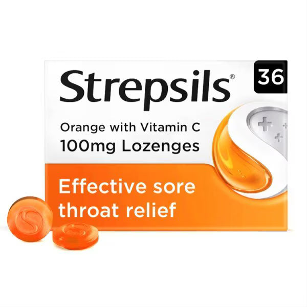 Strepsils Orange & Vitamin C Lozenges 36