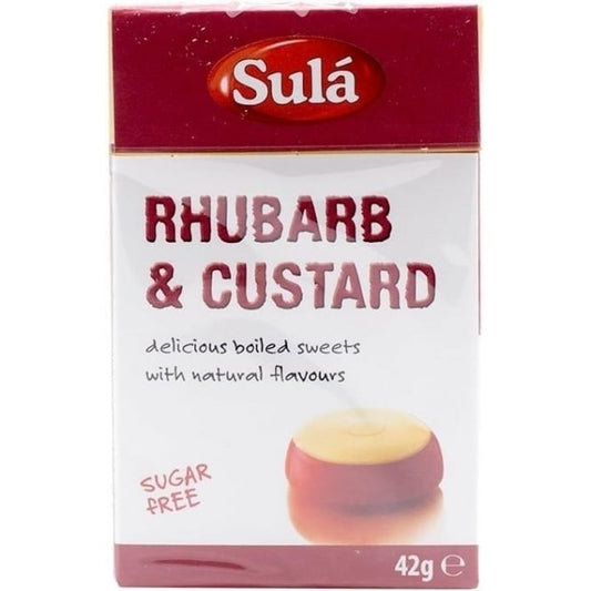 Sula Rhubarb and Custard Sweets 42g - Direct2Customer