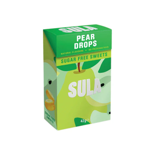 Sula Sugar Free Sweets Pear Drops 42g Pack of 14