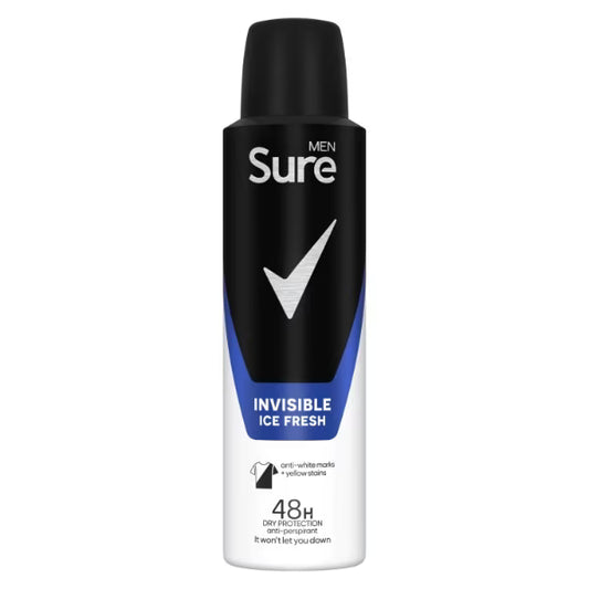 Sure For Men Invisible Ice Antiperspirant Deodorant 150ml