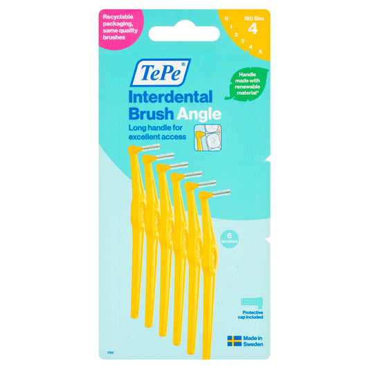 TePe Interdental Brush Angle Yellow 0.7mm 6pcs
