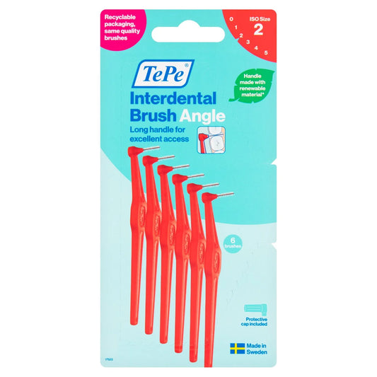 TePe Interdental Brushes Angle Red 0.5mm 6pcs