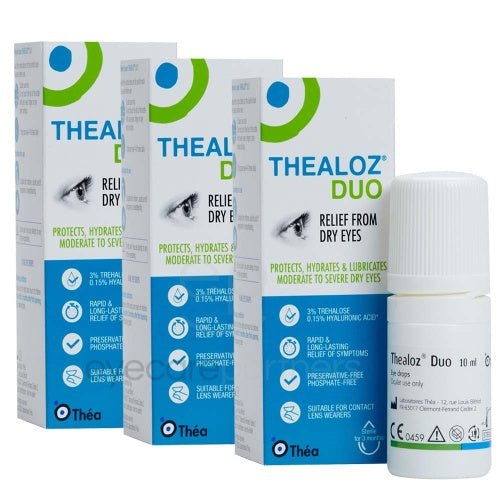 Thealoz Duo Eye Drops 10ml - Pack of 3 - Direct2Customer
