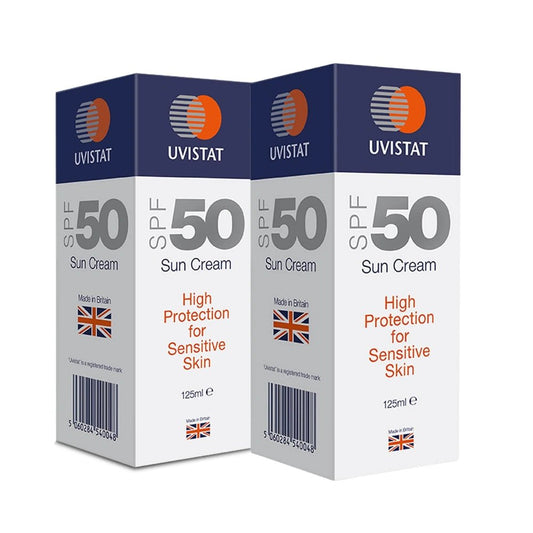 Uvistat Sun Cream SPF50 125ml Pack of 2 - Direct2Customer