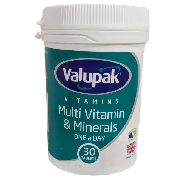 VALUPAK Multivitamin & Mineral One-A-Day Tablets 30 - Direct2Customer