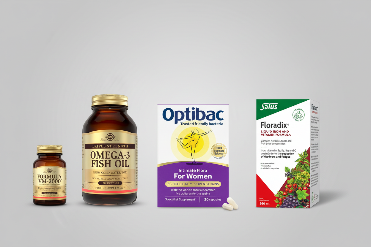Vitamins Banner - Solgar, Optibac, Floradix Only