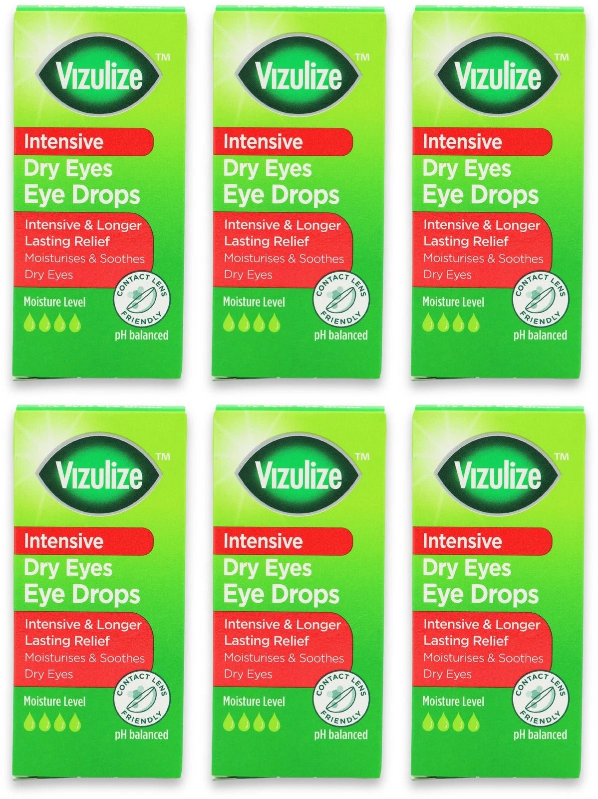 Vizulize Intensive Dry Eye Drops 10ml X 6 - Direct2Customer