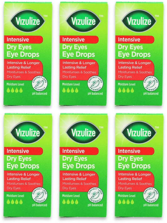 Vizulize Intensive Dry Eye Drops 10ml X 6 - Direct2Customer