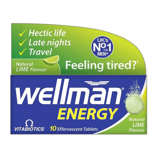Wellman Energy Lime 10 Effervescent Tablets - Direct2Customer