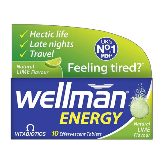 Wellman Energy Lime 10 Effervescent Tablets