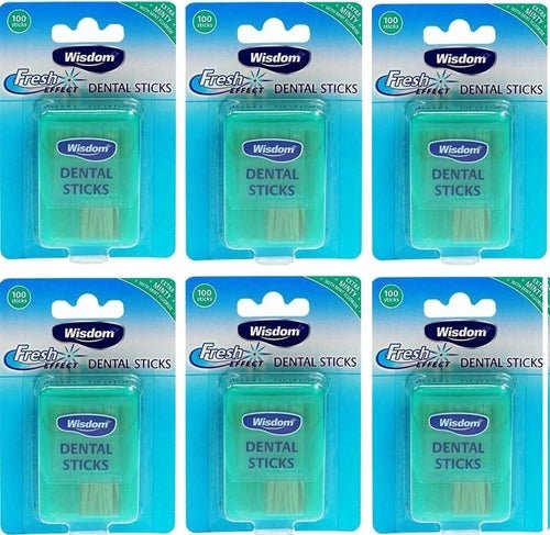 Wisdom Fresh Effect Dental Sticks 100 x 6 - Multipack - Direct2Customer