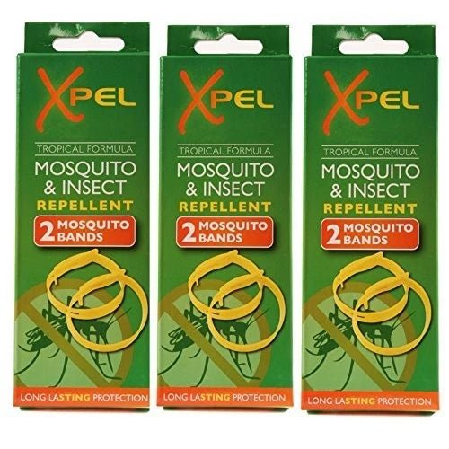 Xpel Adult Mosquito Bands 2 x Pack of 3 - Direct2Customer