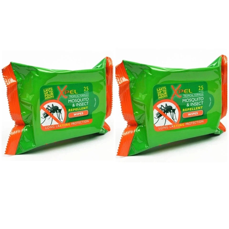 Xpel Mosquito Repellent Wipes 25s - Pack of 2 - Direct2Customer